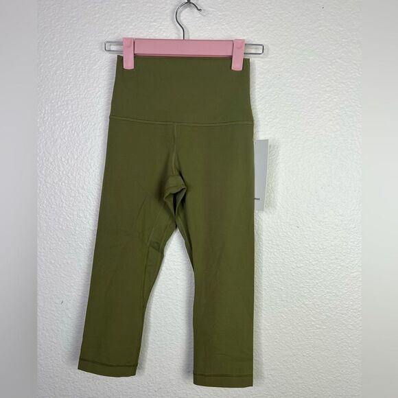 Lululemon Align High-Rise Crop 17" bronze green size 2 - Picture 1 of 2